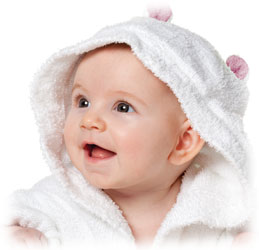 Baby in towel