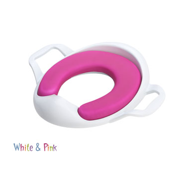 Comfy Training Seat in White and Pink