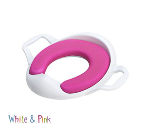 Comfy Training Seat in White and Pink