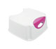 Contoured Step-up Stool in White and Pink