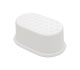 Oval Step-up Stool in White
